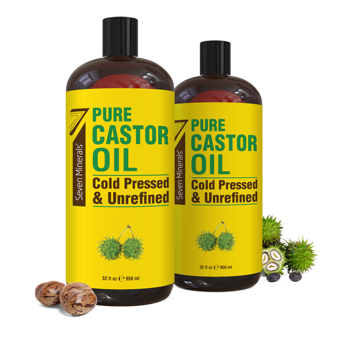 Castor Oil 2 Pack “Detox Your Liver, Thyroid & Navel”