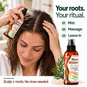 Rosemary Rice Water Hair Routine | 12oz Spray + 32oz Refill Bundle