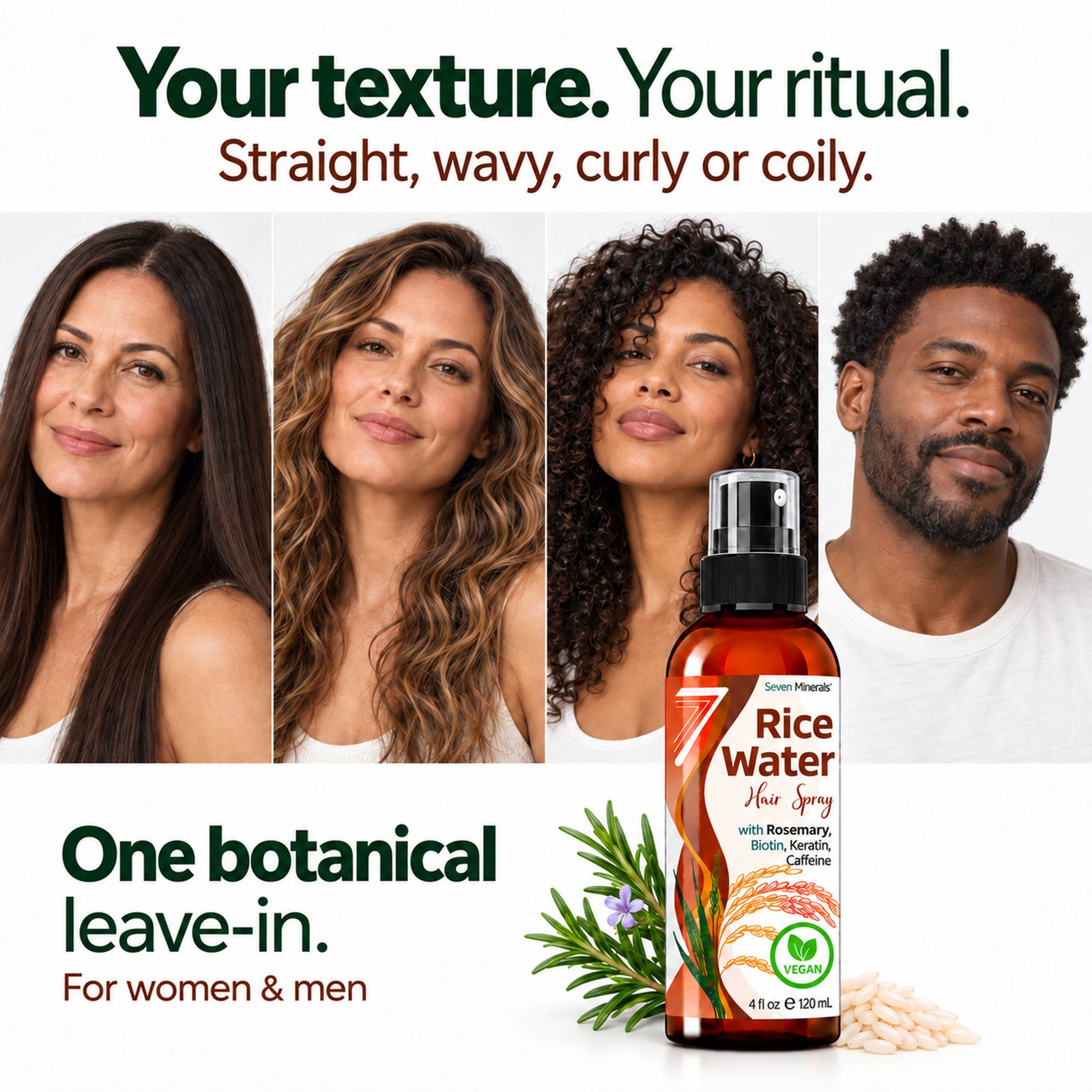 Rosemary Rice Water Hair Routine | 4oz Spray 12oz Spray + 32oz Refill Bundle