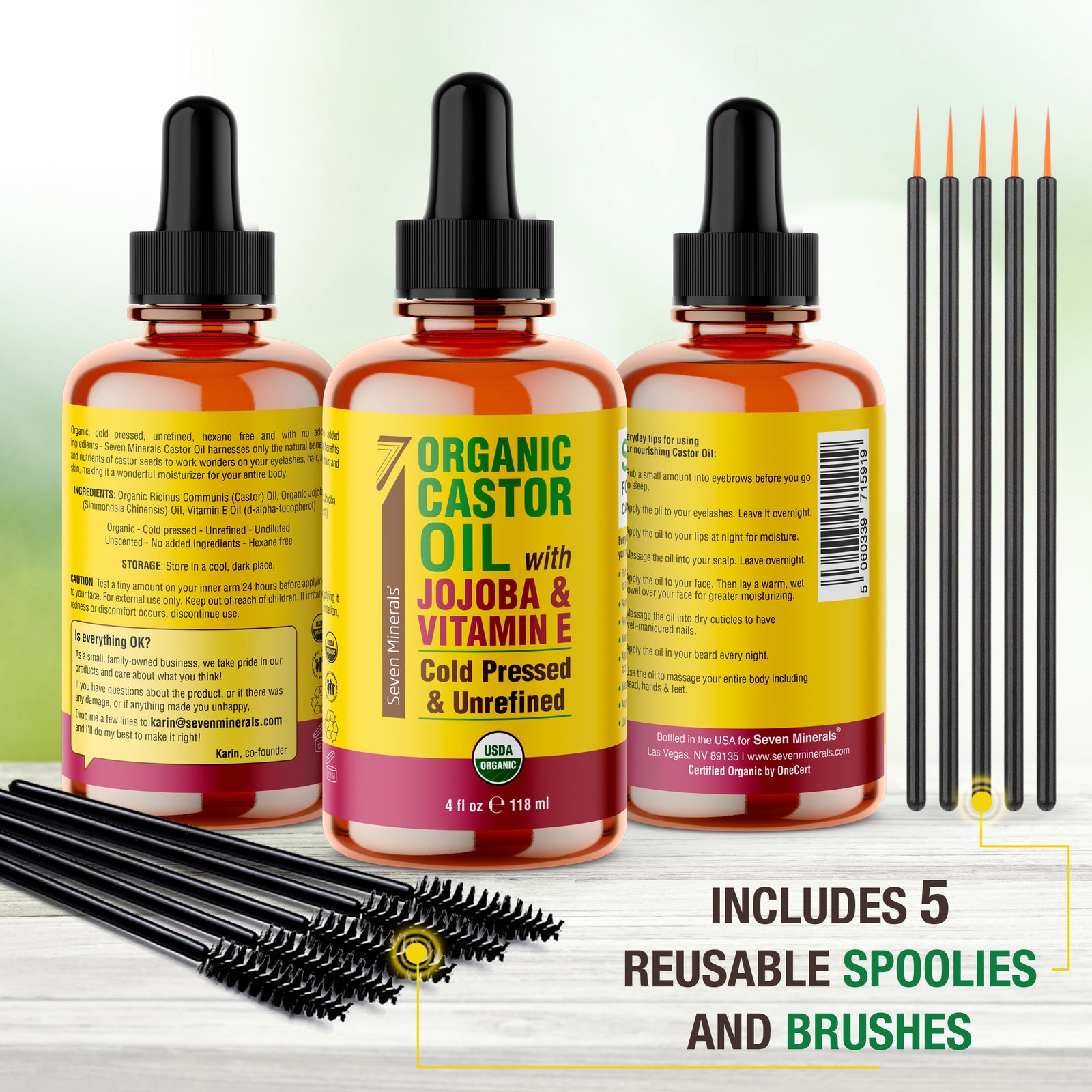 USDA Castor Oil with Jojoba 4oz