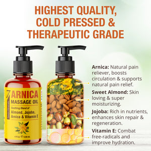 Massage Oil Arnica 4oz