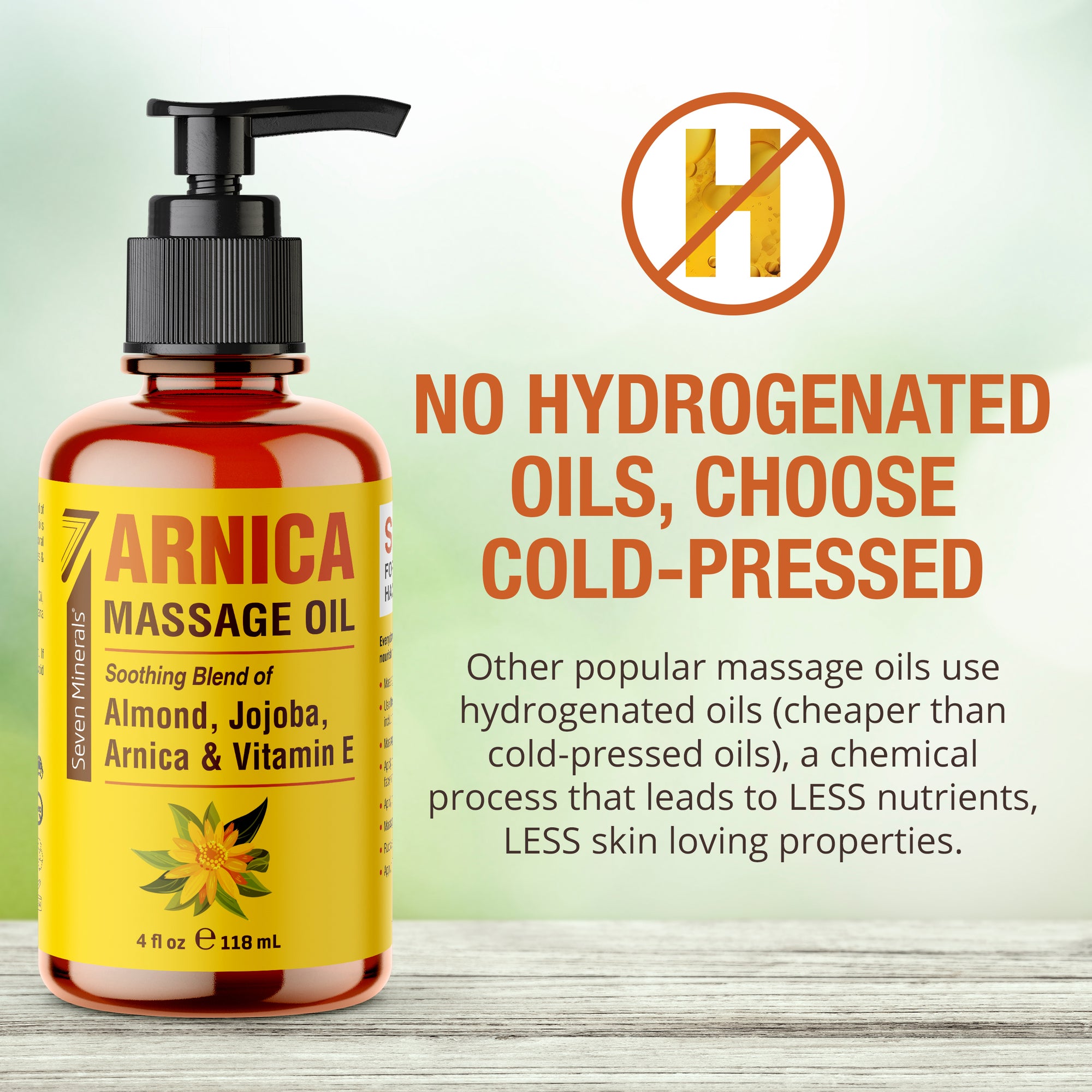 Massage Oil Arnica 4oz