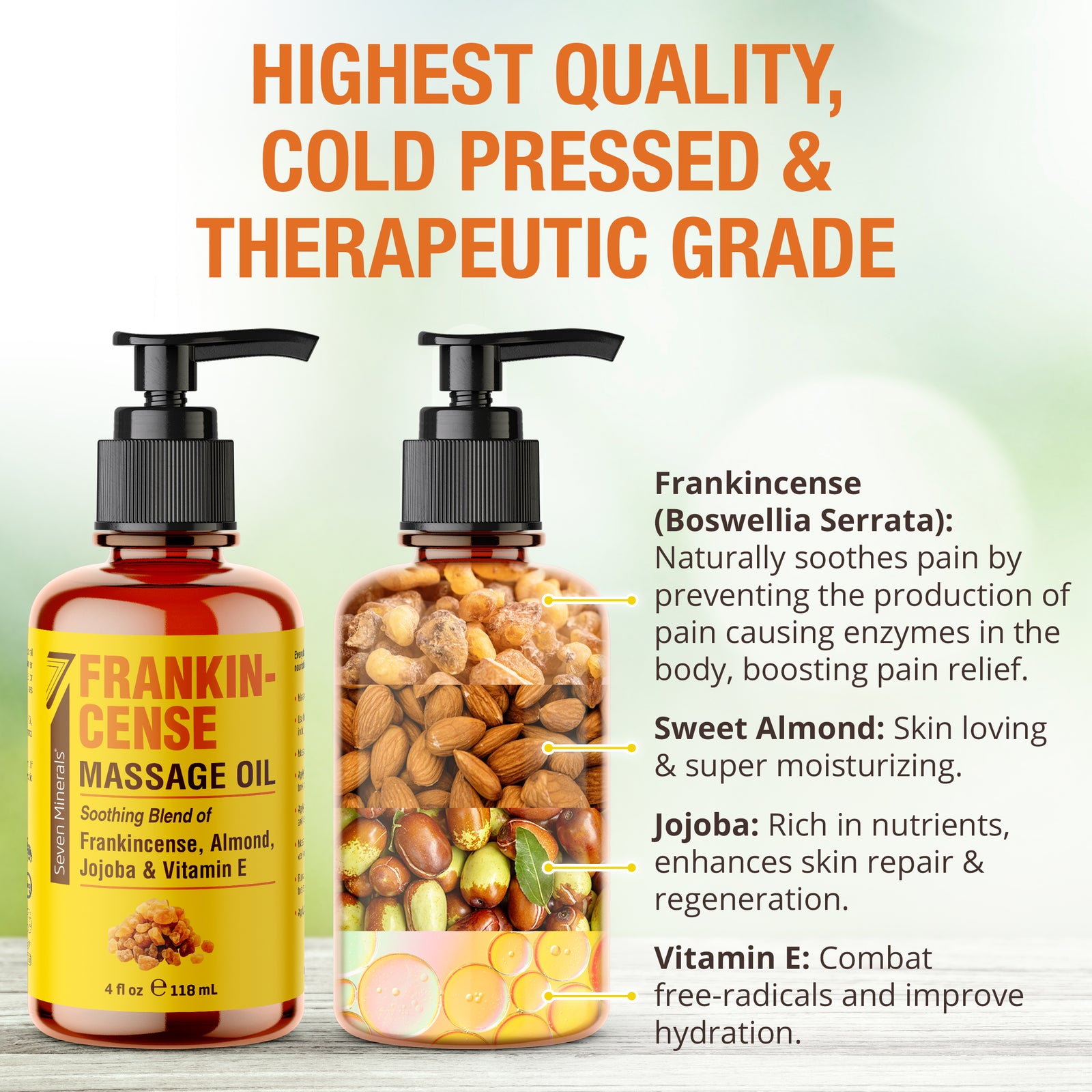 Massage Oil Frankincense 4oz