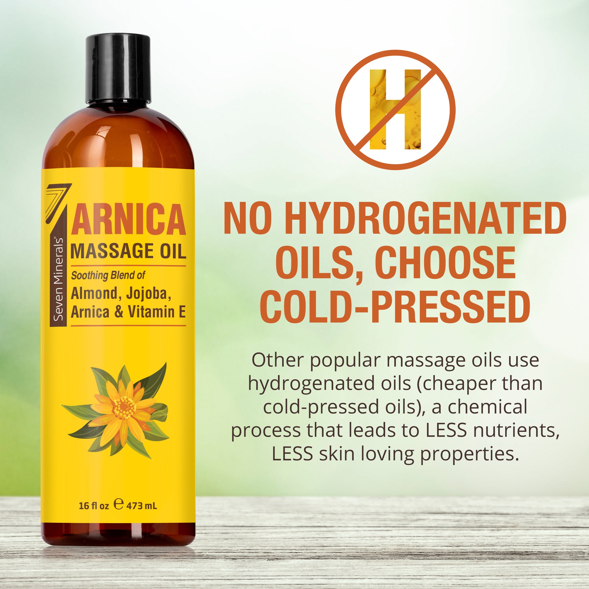 Massage Oil Arnica 16oz