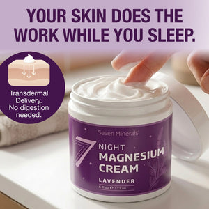 Transdermal magnesium cream works on your skin while you sleep — no digestion needed