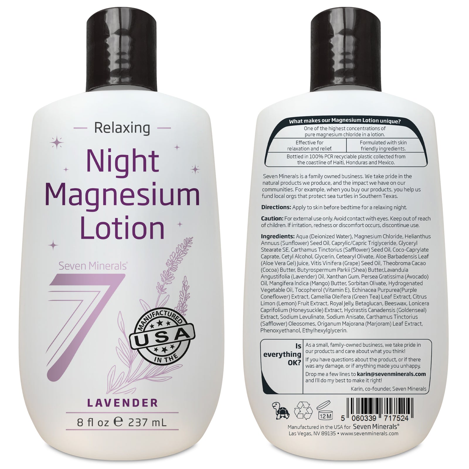 Night Magnesium Lotion 8oz