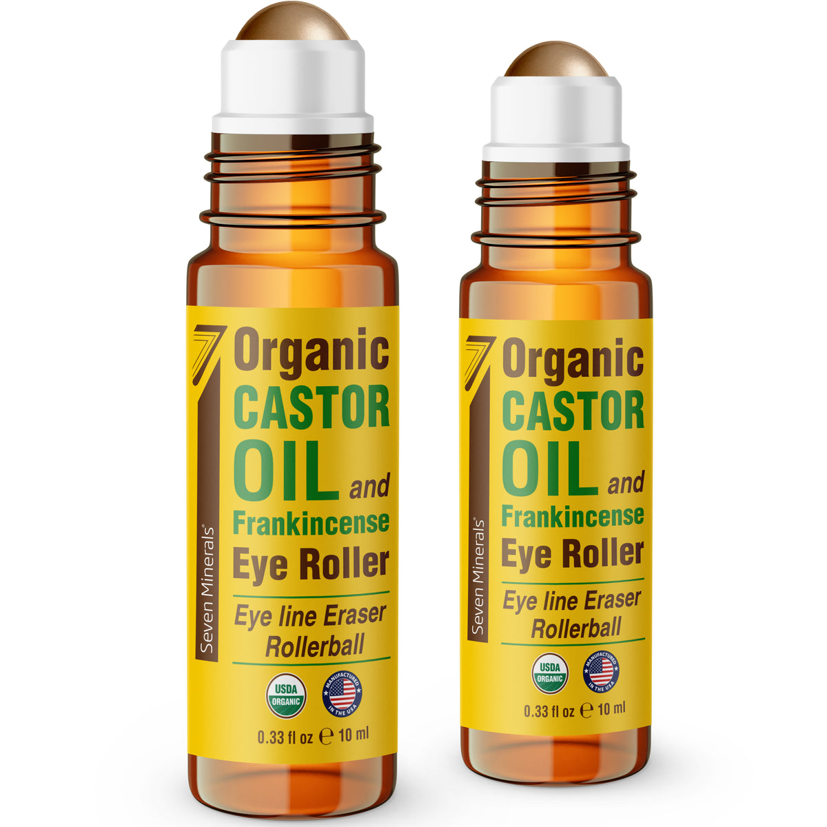 Eye Roller w/ Castor Oil & Frankincense for Wrinkles & Eye Bags