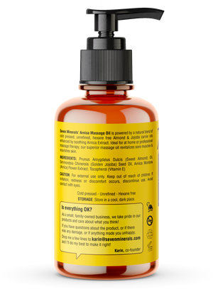 Massage Oil Arnica 4oz