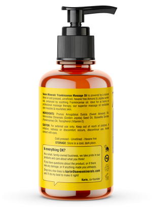Massage Oil Frankincense 4oz