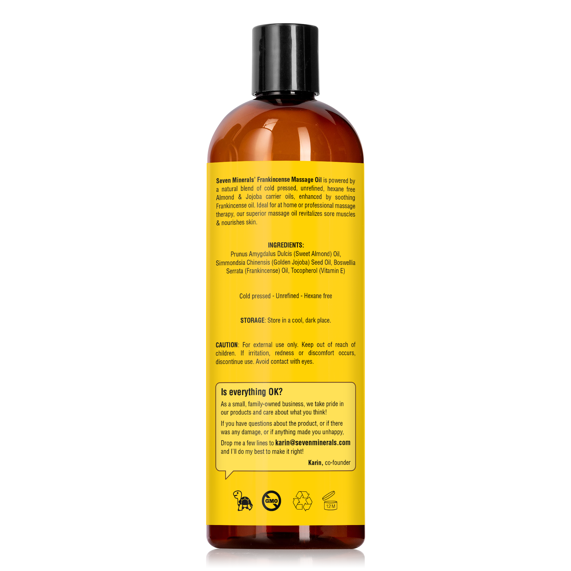 Massage Oil Frankincense 16oz
