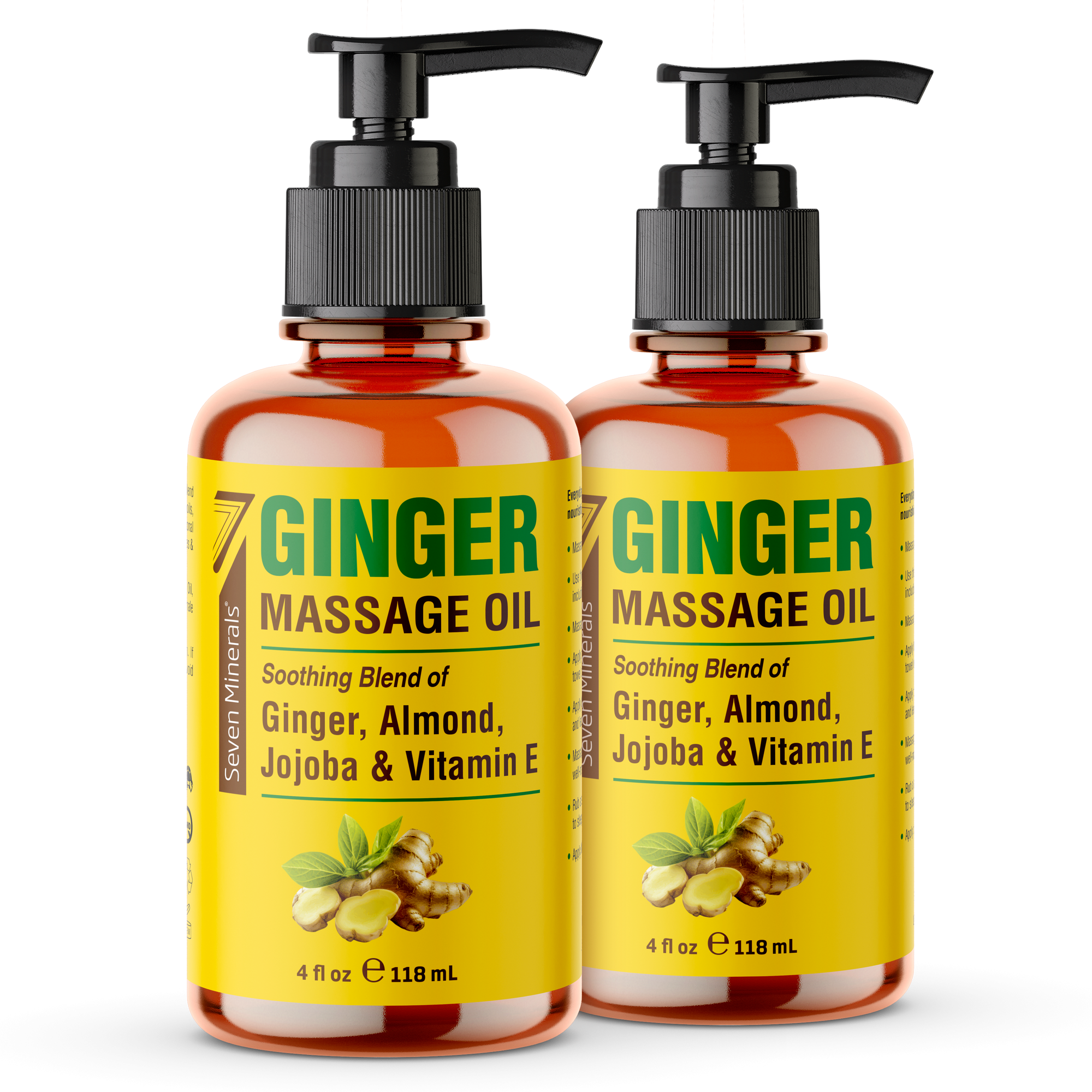 Massage Oil Ginger 4oz