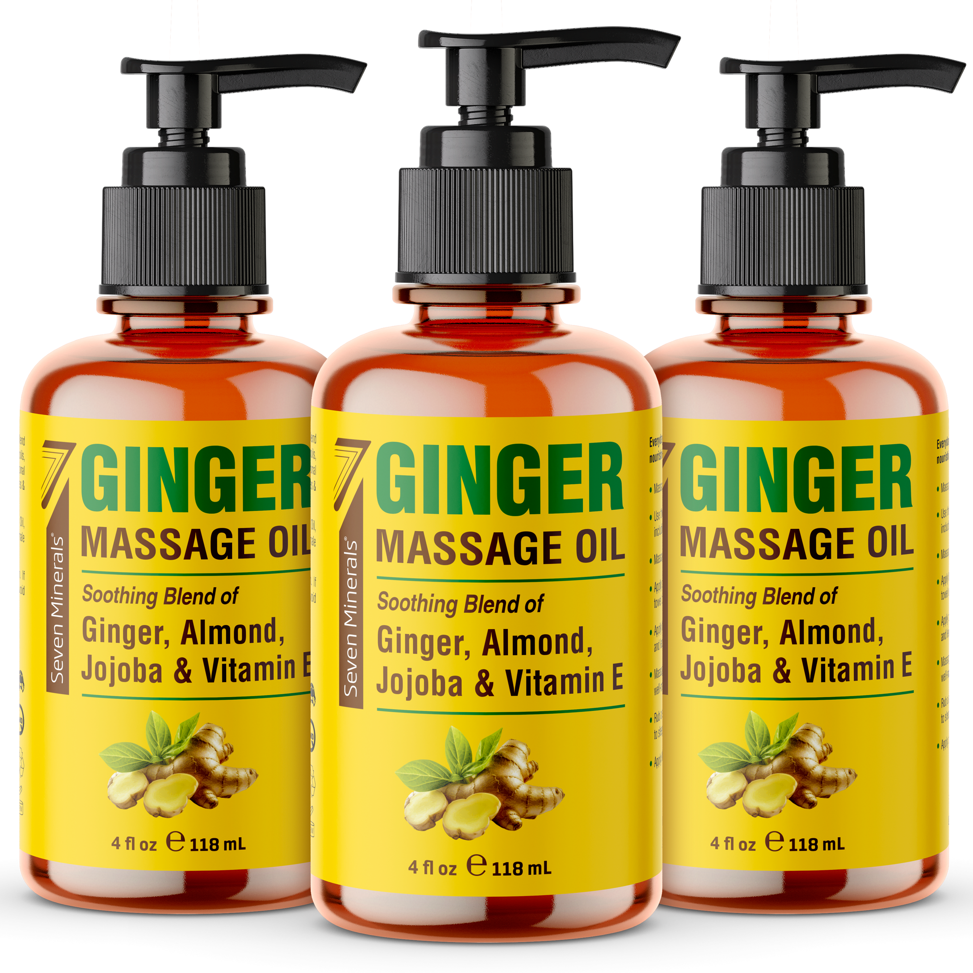 Massage Oil Ginger 4oz
