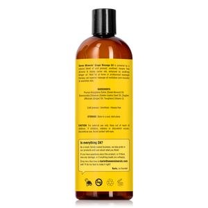 Massage Oil Ginger 16oz