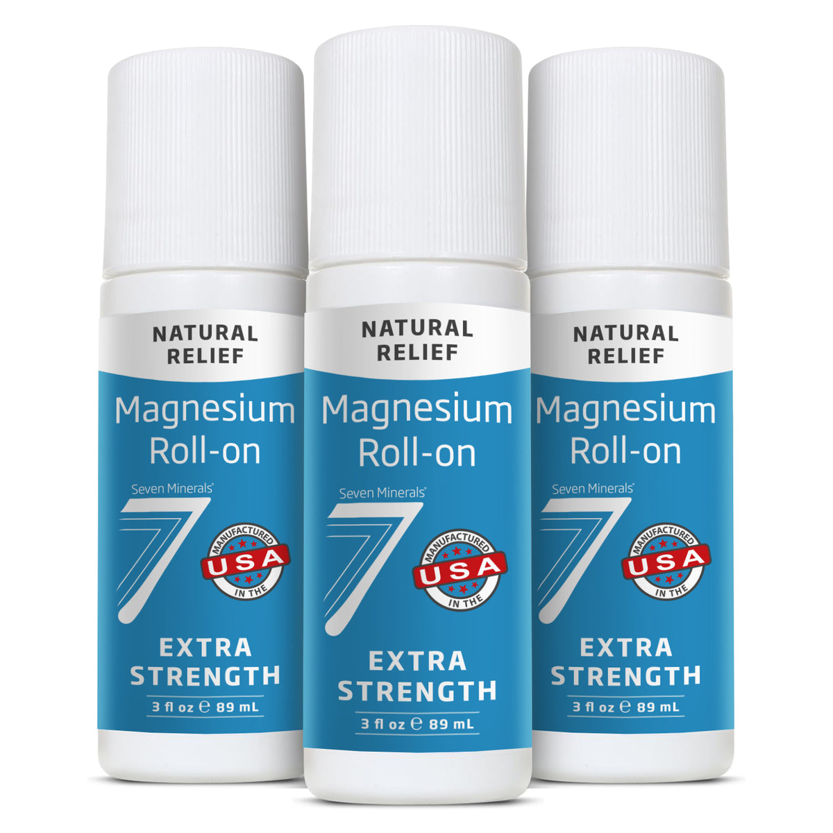 Magnesium Roll-On Stick - Extra Strength, 3 Fl Oz