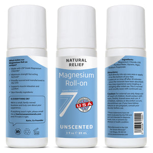 Magnesium Roll On Stick - Pure, 3 Fl Oz