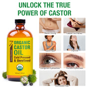 pure organic castor oil for eyelash growth and hair growth