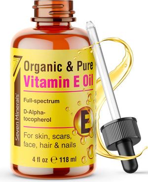 Ultra Pure Vitamin E Oil - Full-Spectrum D-Alpha Tocopherol, 4 Fl Oz