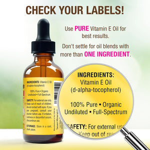 Ultra Pure Vitamin E Oil - Full-Spectrum D-Alpha Tocopherol, 4 Fl Oz