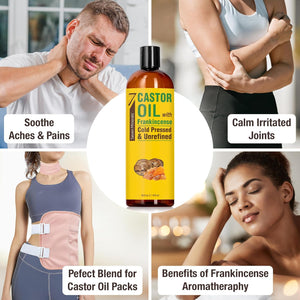 Castor Oil with Frankincense for Joints, Inflammation & Pain
