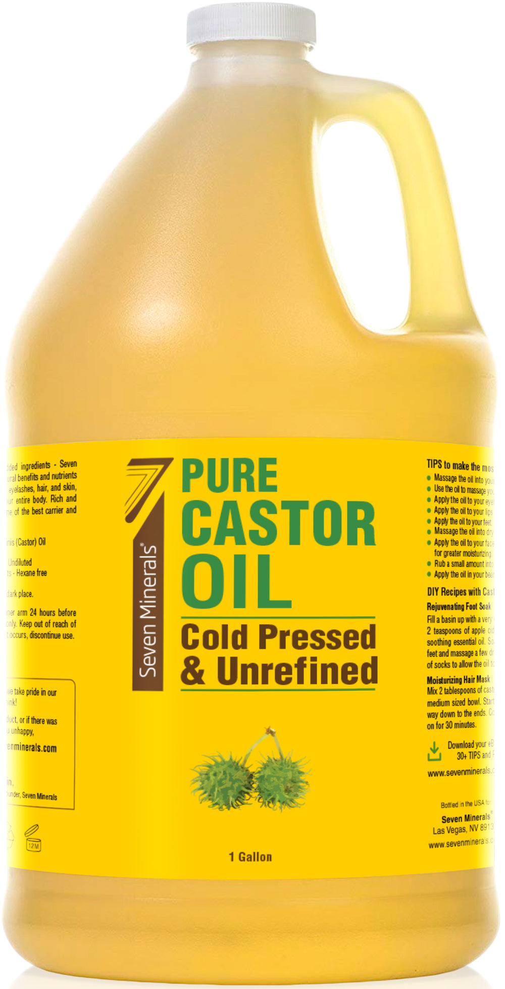 Cold Pressed Castor Oil (Shipping Within USA only)