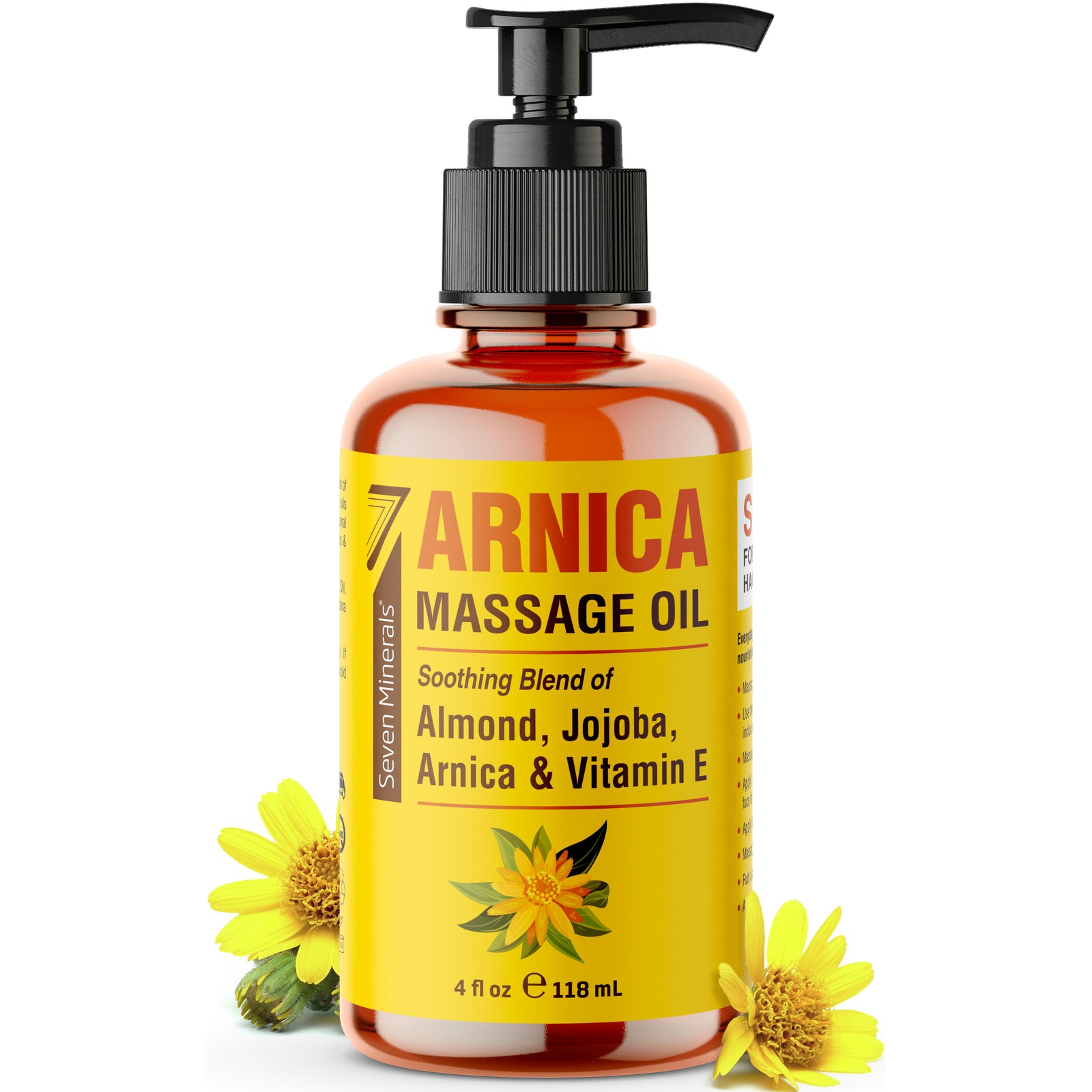 Massage Oil Arnica 4oz