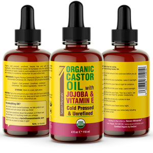 USDA Castor Oil with Jojoba 4oz