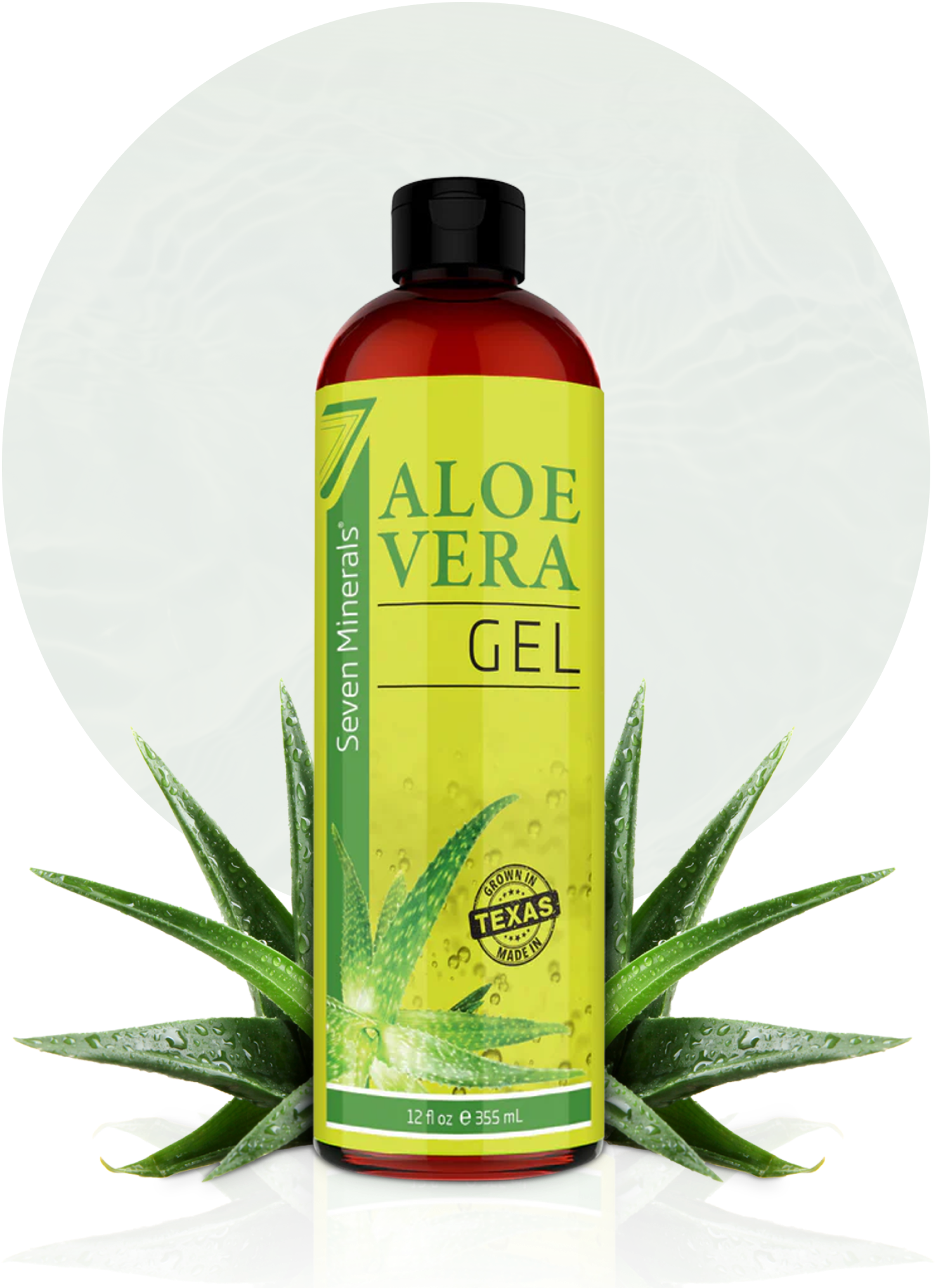 aloe vera plant yellow gel Repair or soothe your skin from sun damage with Seven Mineral's 99% Or