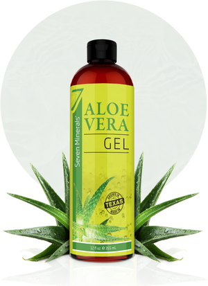 Repair or soothe your skin from sun damage with Seven Mineral’s 99% Organic Aloe Vera Gel