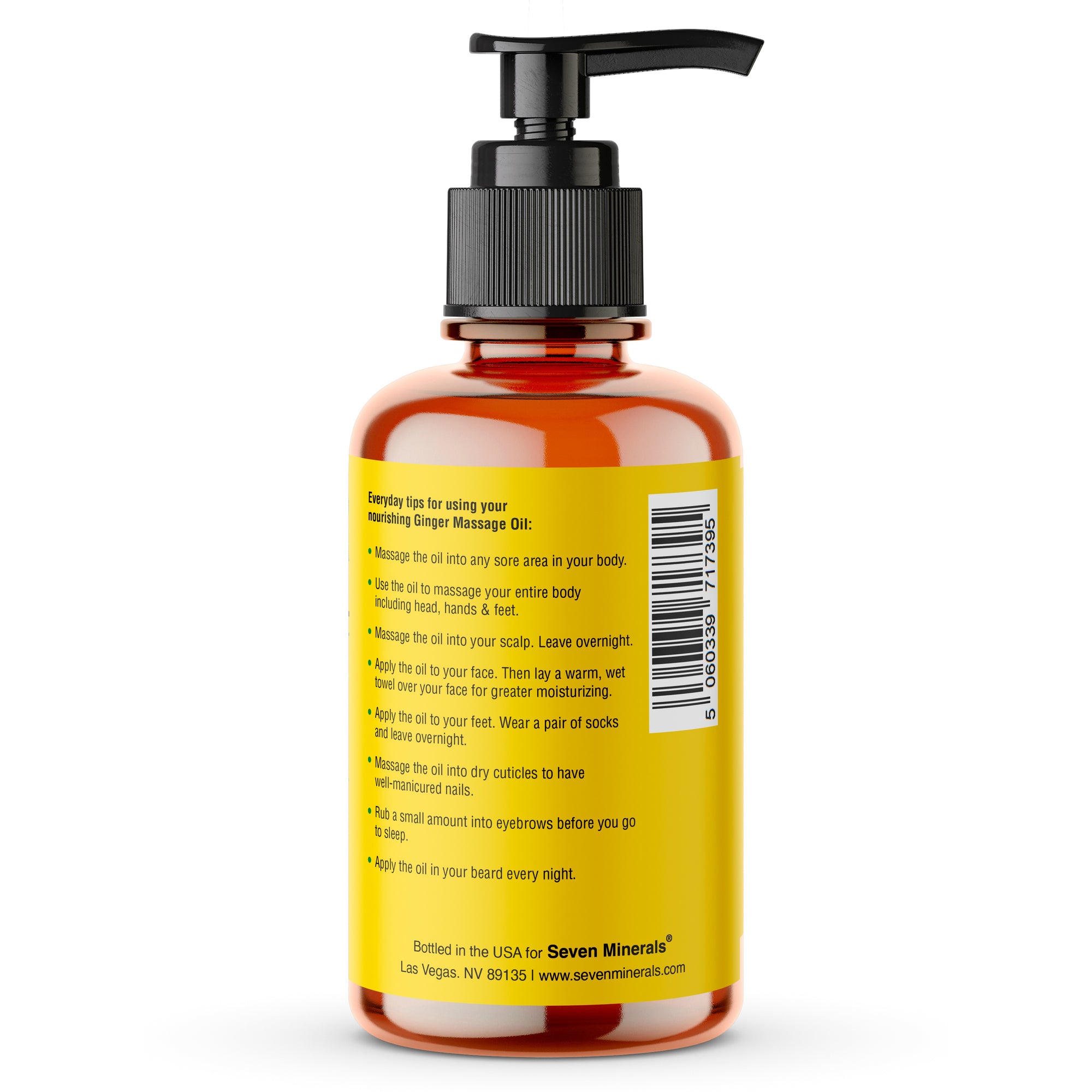 Massage Oil Ginger 4oz