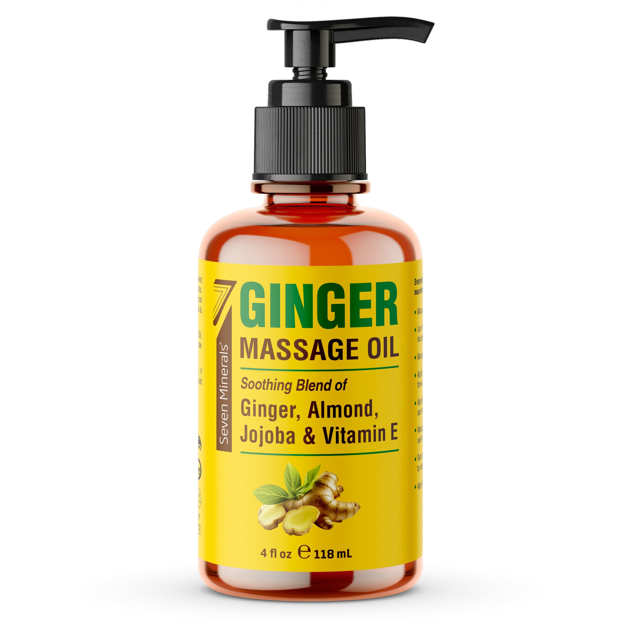 Massage Oil Ginger 4oz