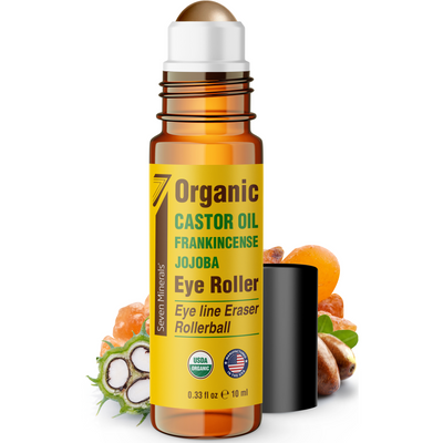 Eye Roller w/ Castor, Frankincence and Jojoba for Wrinkles, Dark Circles, & Eyebags