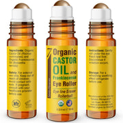 Eye Roller w/ Castor Oil & Frankincense for Wrinkles & Eye Bags