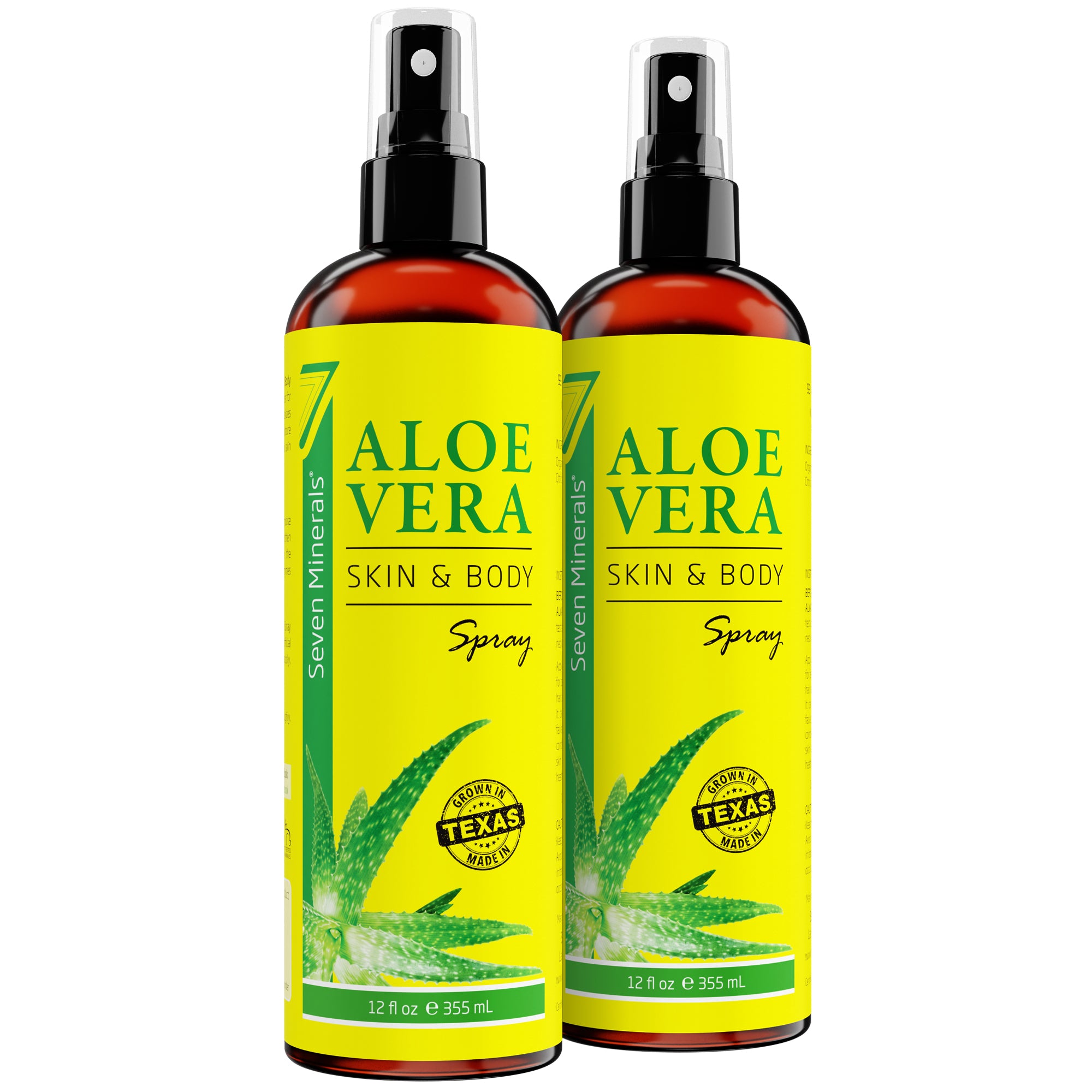 Aloe Vera SPRAY for Face, Skin & Hair - 99% ORGANIC, 12 Oz