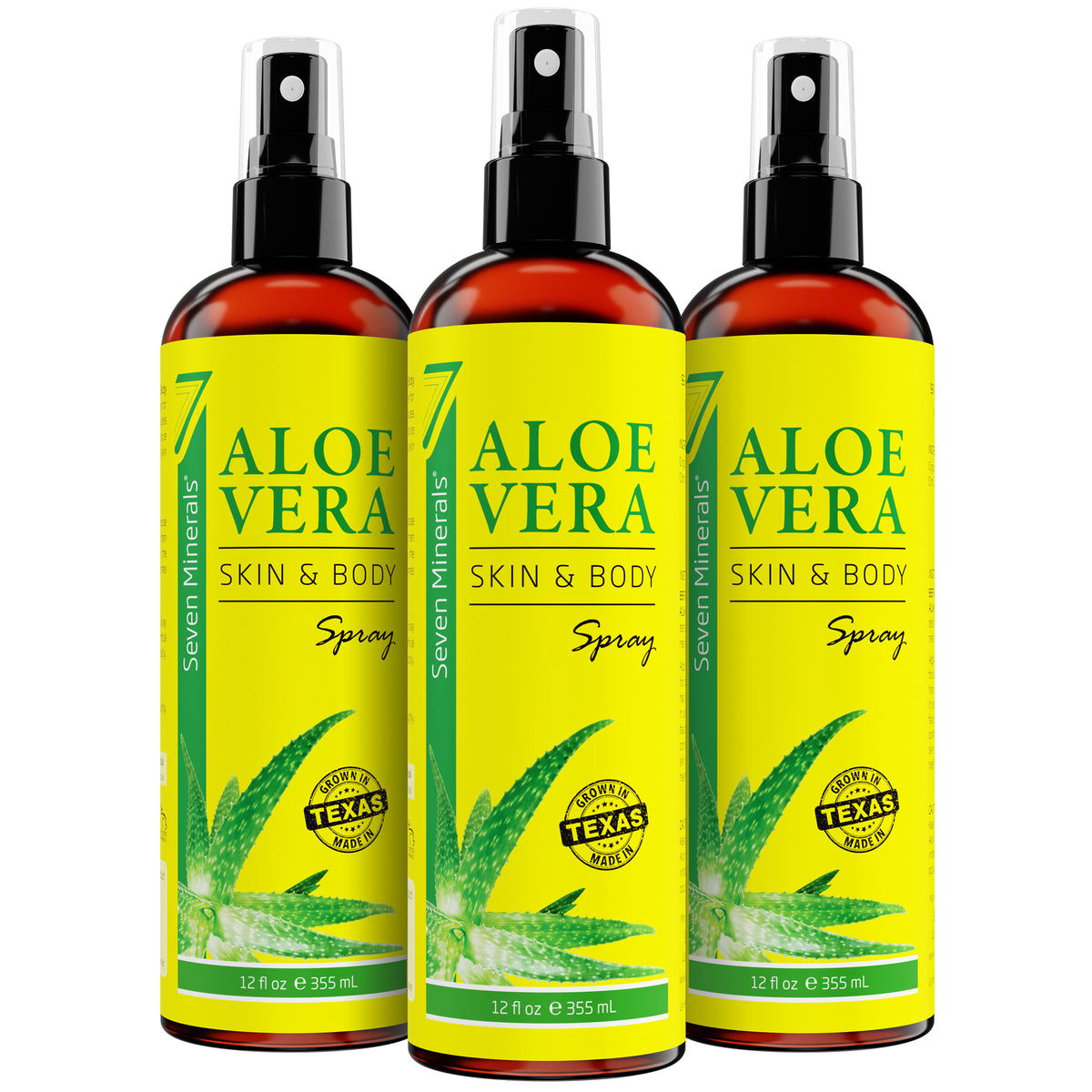Aloe Vera SPRAY for Face, Skin & Hair - 99% ORGANIC, 12 Oz