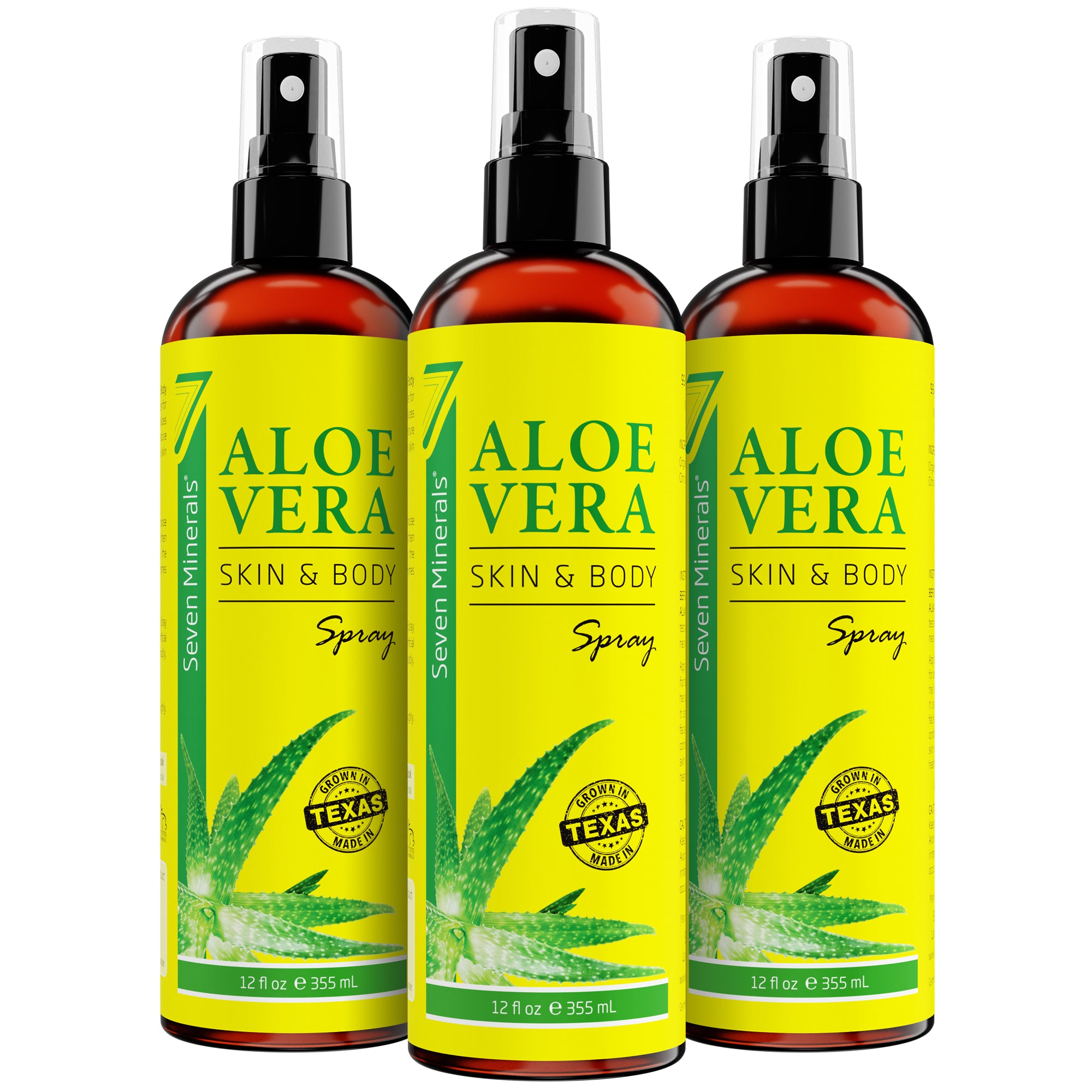 Aloe Vera SPRAY for Face, Skin & Hair - 99% ORGANIC, 12 Oz
