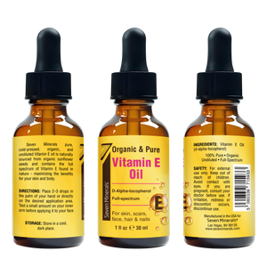 Ultra Pure Vitamin E Oil - Full-Spectrum D-Alpha Tocopherol, 1 Fl Oz