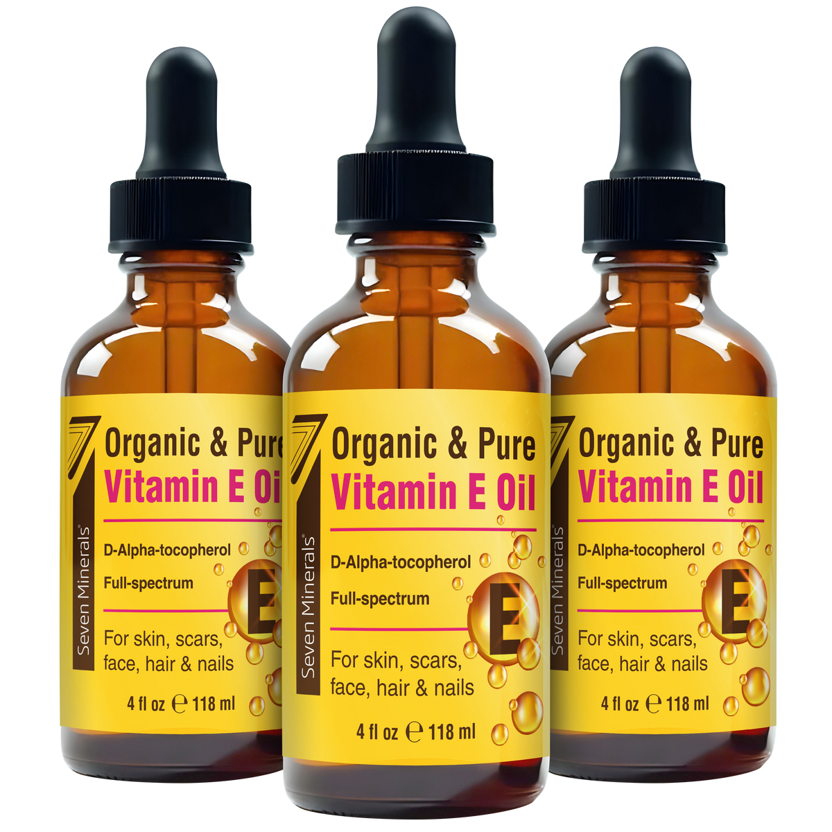 Ultra Pure Vitamin E Oil - Full-Spectrum D-Alpha Tocopherol, 4 Fl Oz
