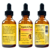 Ultra Pure Vitamin E Oil - Full-Spectrum D-Alpha Tocopherol, 4 Fl Oz