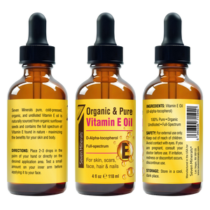 Ultra Pure Vitamin E Oil - Full-Spectrum D-Alpha Tocopherol, 4 Fl Oz