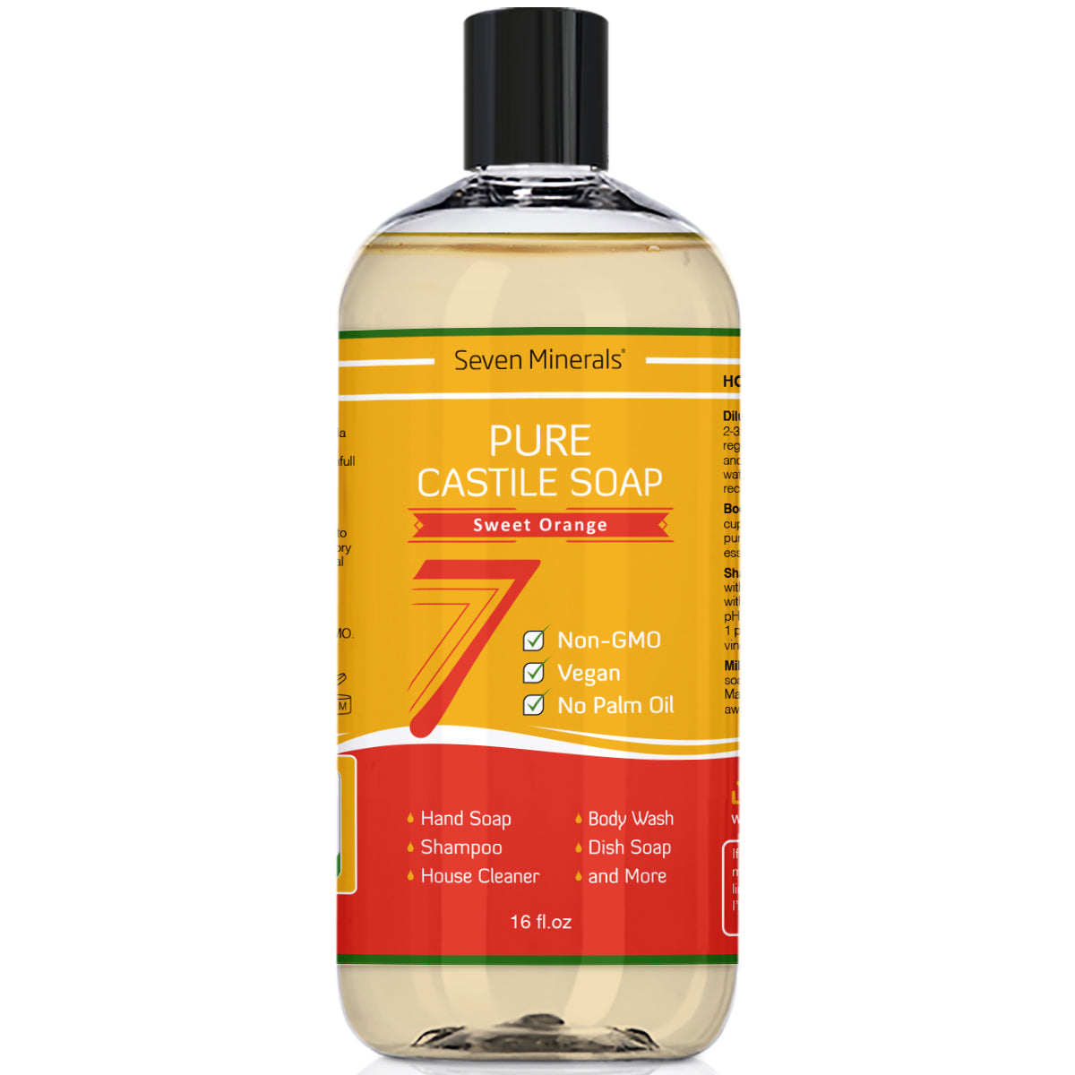 Castile Soap - Sweet Orange (Shipping Within USA only)