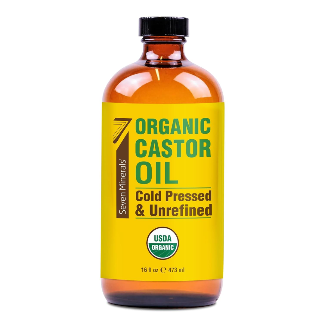 glass bottle castor oil hexane free