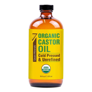 seven minerals 100% pure castor oil for hair growth