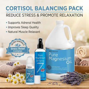 The Complete Cortisol Solution - Magnesium Bundle (Half gallon, 12oz and Roll On)