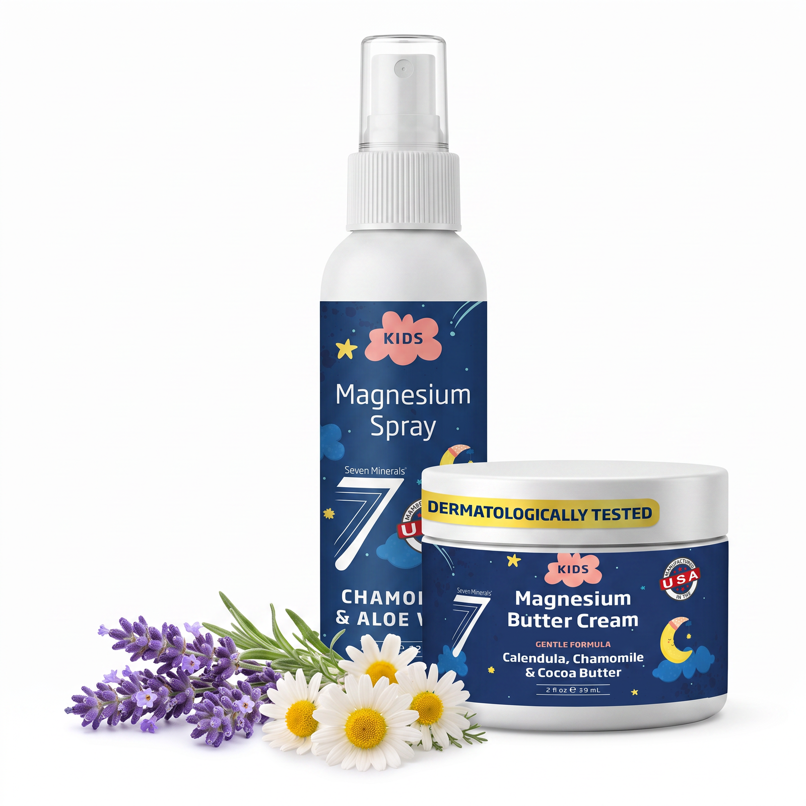 Kids Magnesium Calming Duo — Kids Magnesium Spray and Kids Magnesium Butter Cream