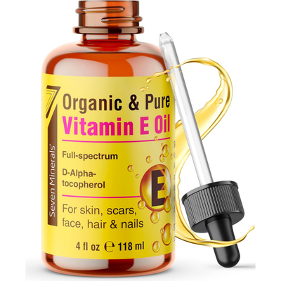 Ultra Pure Vitamin E Oil - Full-Spectrum D-Alpha Tocopherol, 4 Fl Oz