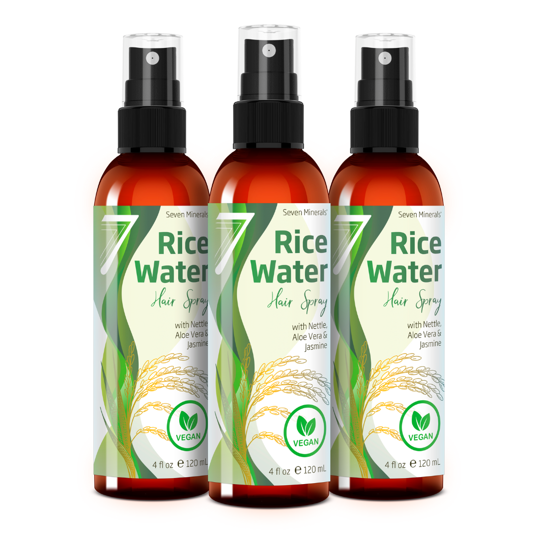 rice water for succulents Rice Water Spray for Hair Growth - 4oz Rose 2 Pack | Fermented, Vegan Formula