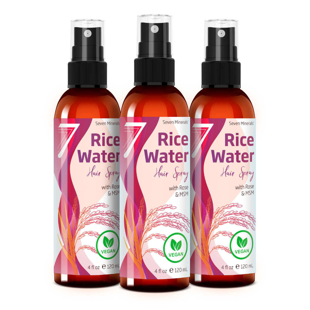 Rice Water Spray 4oz Rose - Seven Minerals