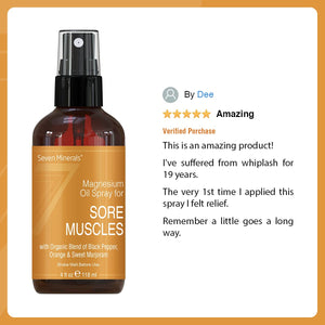 Sore Muscles Magnesium Spray, 4 Oz