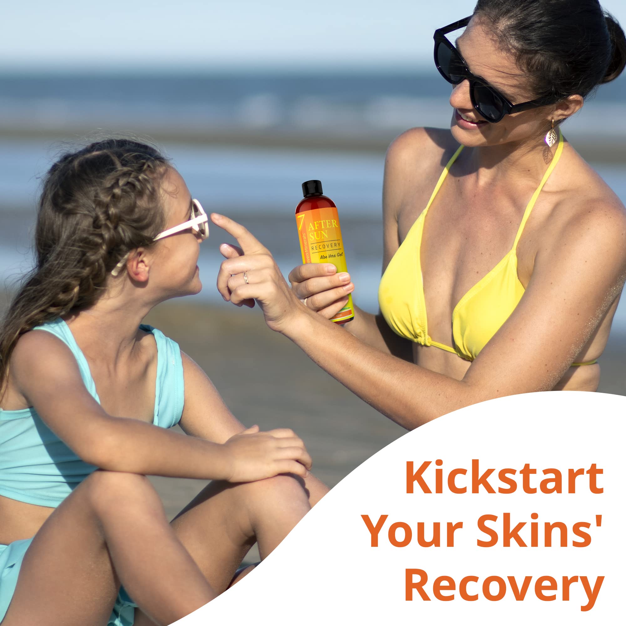 NEW Recovery After Sun Gel with Aloe Vera - Big 12 Fl Oz