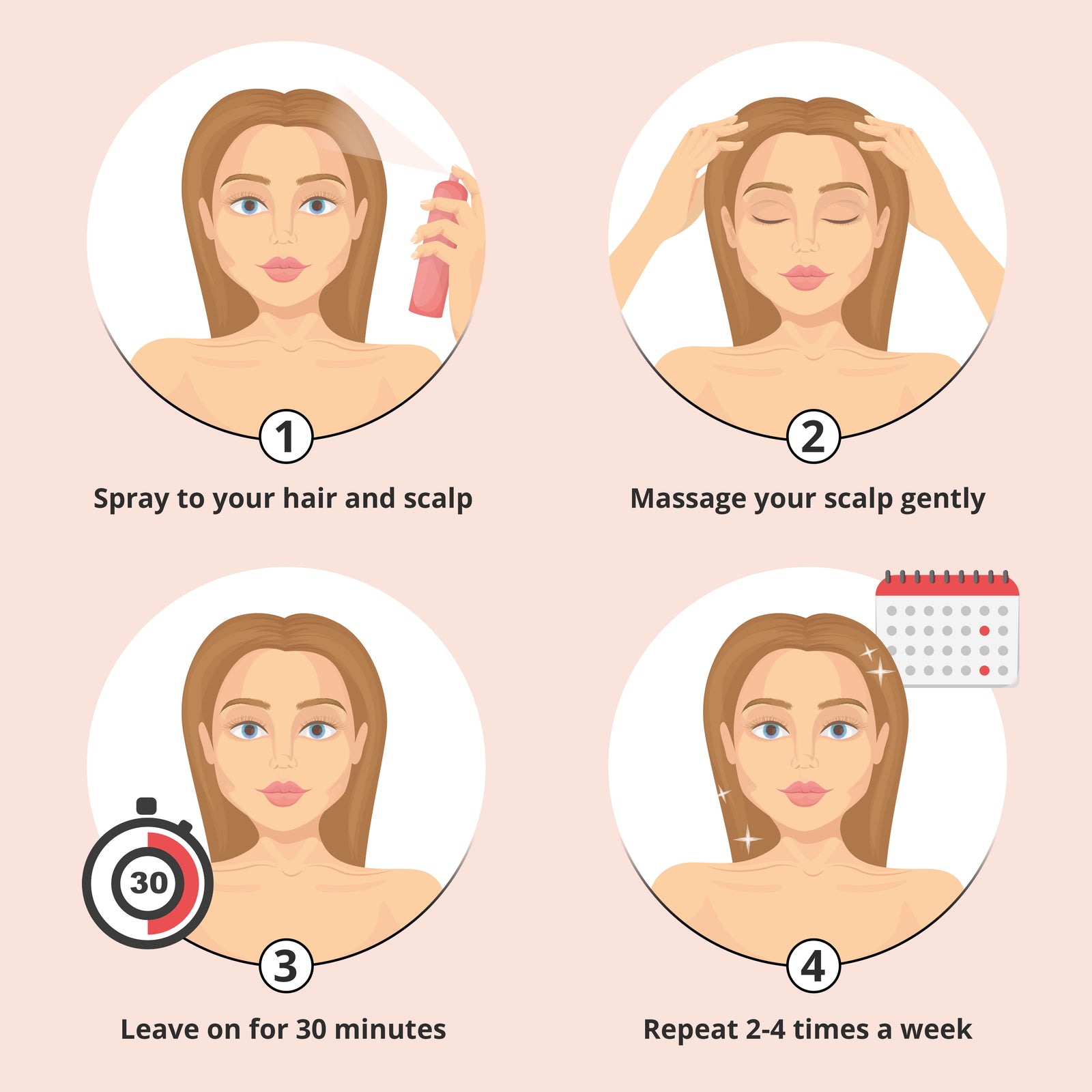 Rice Water Spray 4oz Rose